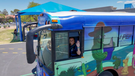 The CCSD Book Bus in action!